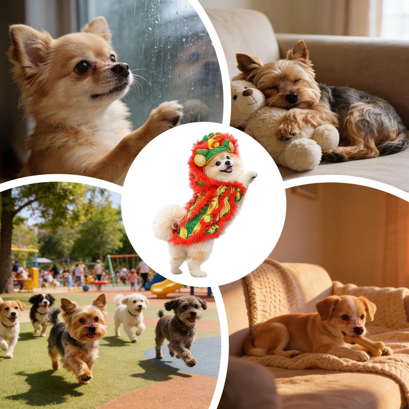 Estilo Oriental: Ropa de Vestir para Gatos, Ropa Formal para Cachorros, Traje canino Tradicional, de Animal con Ribete de Terciopelo SPU, de Vacaciones para Fiestas temáticas, Accesorios