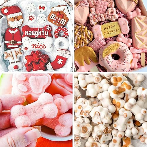 Miniatura 3 de Sidosir Molde de silicona antiadherente de grado alimenticio para golosinas para perros, moldes de silicona antiadherentes de grado alimenticio para