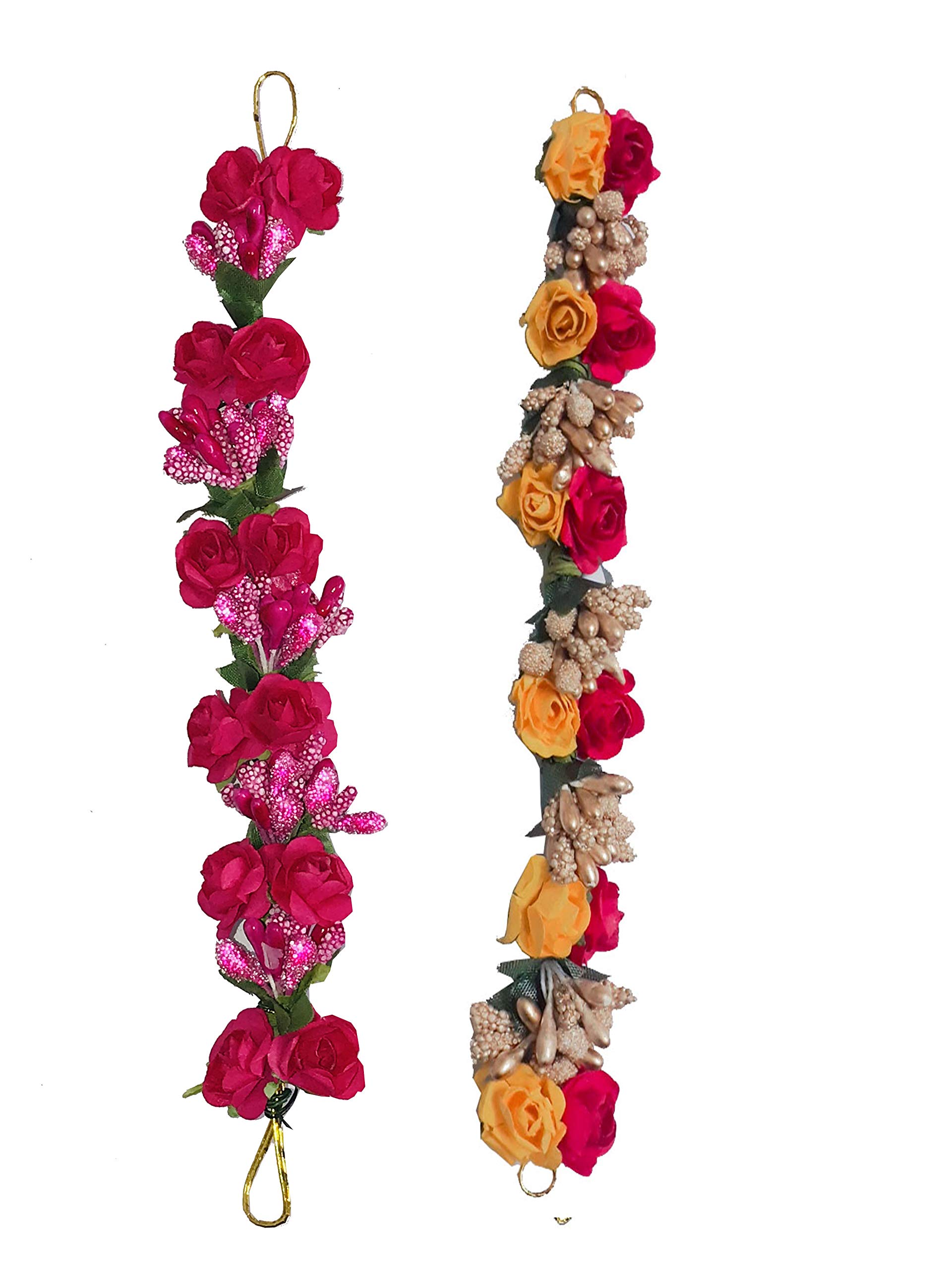 GadinFashion™ New Artificial Flower Gajra Juda/Accessories Bun For Women, Girls, Color-Multi, Pack-02 (B08PJYV54M) Amazon Price History, Amazon Price Tracker