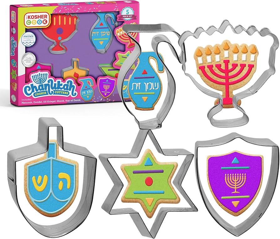 Amazon.com: The Kosher Cook Hanukkah Cutters and Stainless Steel