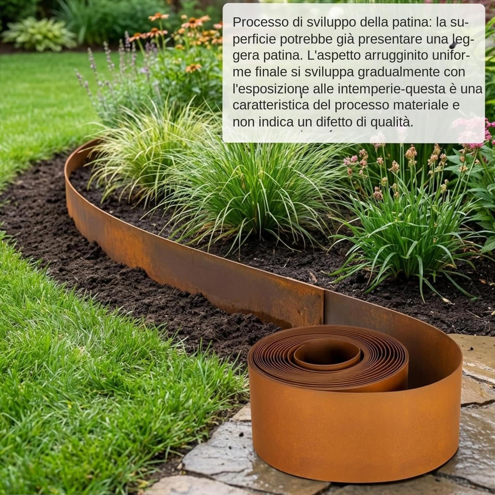 Ribete para jardín recortable impermeable decorativo