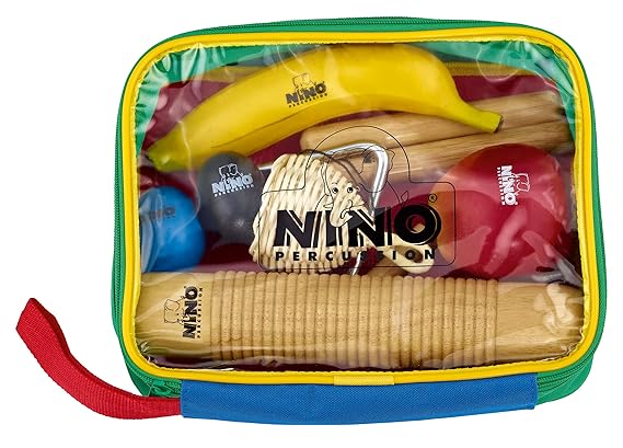 Nino Percussion NINOSET4 Rhythm Set, 9 Pieces (VIDEO)