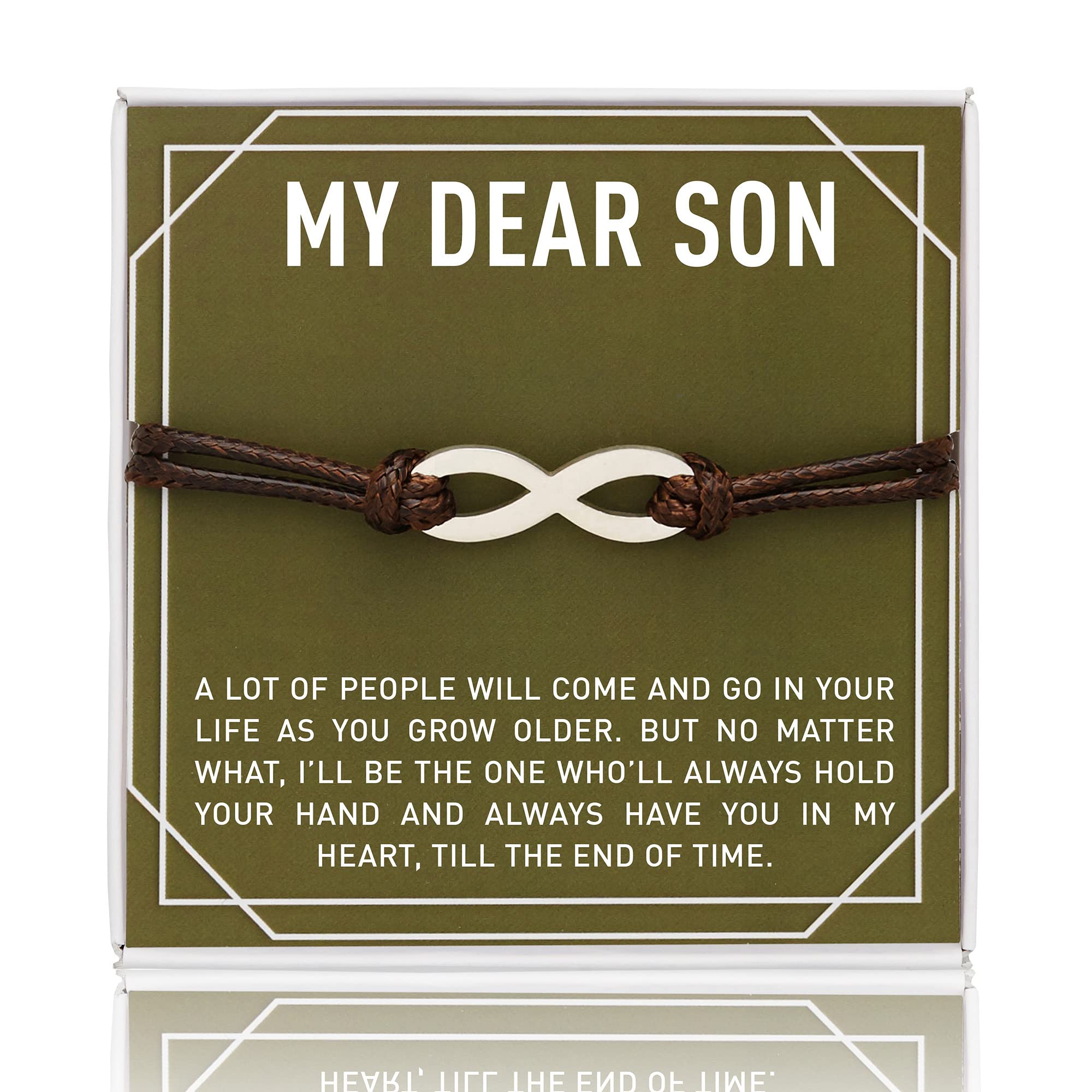 Leather Bracelet For Son, Son Bracelet, Son Gift, My Dear Son, Son Gifts From Mom, Graduation Gift, Son Birthday Gifts, Mother To Son Gifts