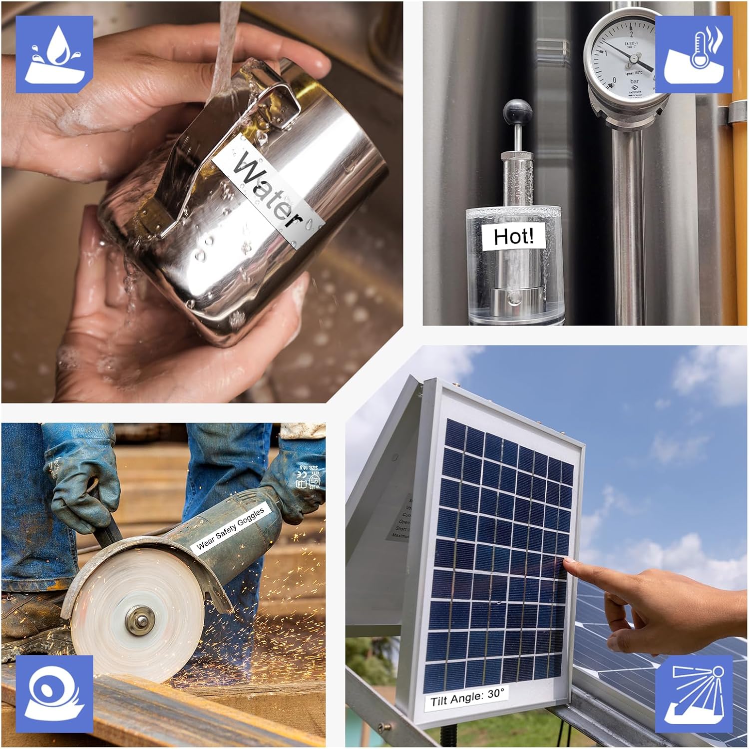 GREENCYCLE 10 Pack Compatible for Brother P-Touch TZe-S231 TZ-S231 AZe-S231 12mm 0.47 Laminated White Extra Strength Adhesive Label Tape for PT-E550W PT-D210 PT-H100 PT-H110 PT-D200 PT-D400 - Image 3