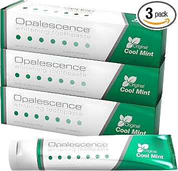Opalescence Whitening Toothpaste Original Formula (Pack of 3) - Oral Care, Mint Flavor, Gluten Free - 4.7 Ounce - TP-5166-3