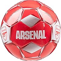 Vista 1 de Arsenal F.C. Balón de fútbol para adultos, adolescentes y niños, entrenamiento de fútbol talla 3, 4 o 5 - Arsenal Merchandise Rojo