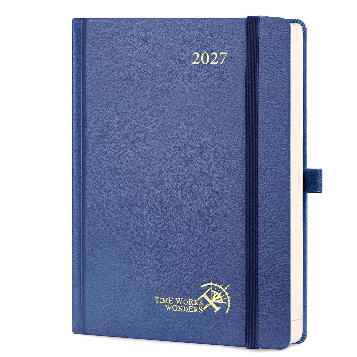 POPRUN Day per Page Diary 2027 A5 Hardback Day to Page Daily Planner