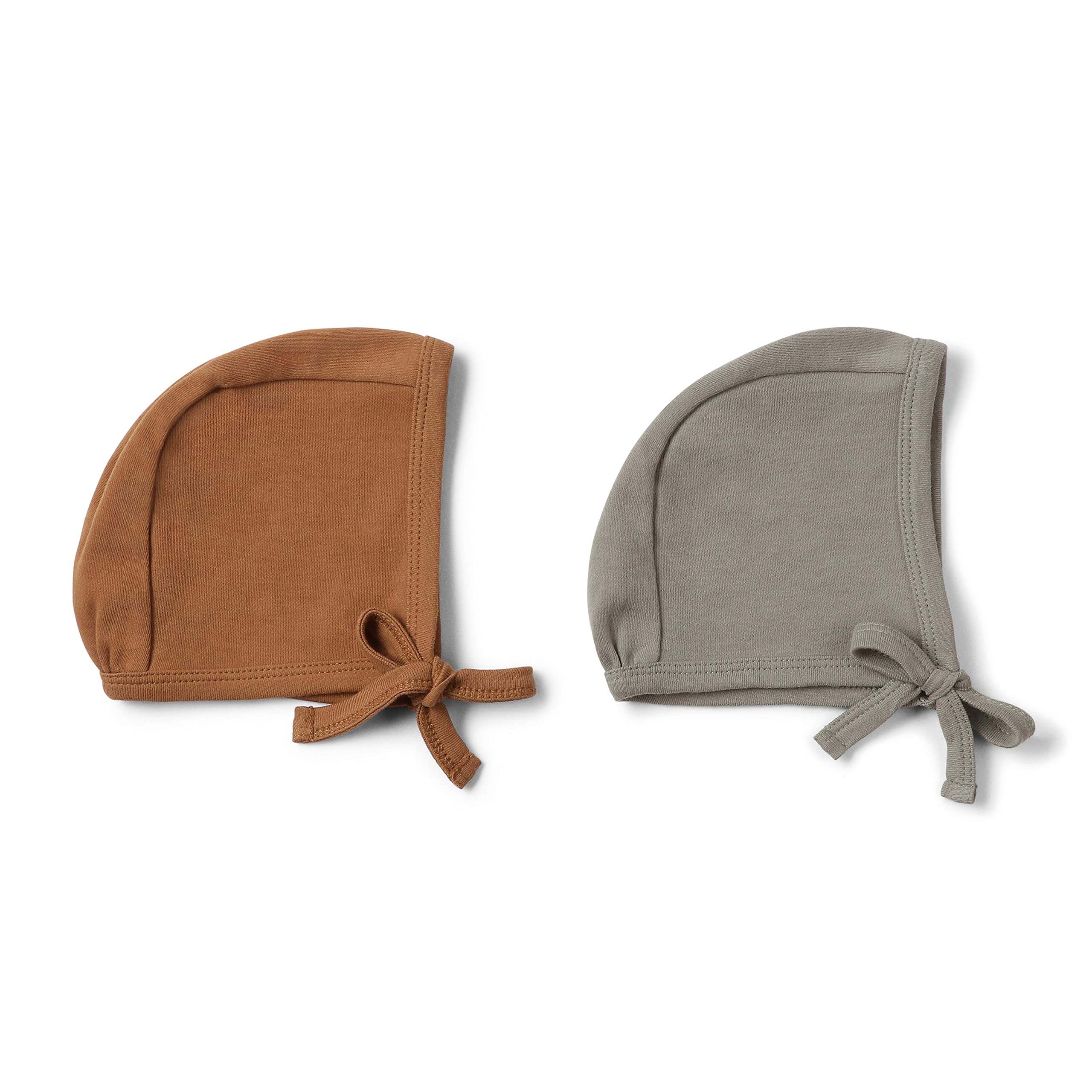 Makemake Organics Organic Cotton Baby Bonnet Hats Pilot Cap Baby Boys Girls Unisex (Fits Newborn to 6 Months)