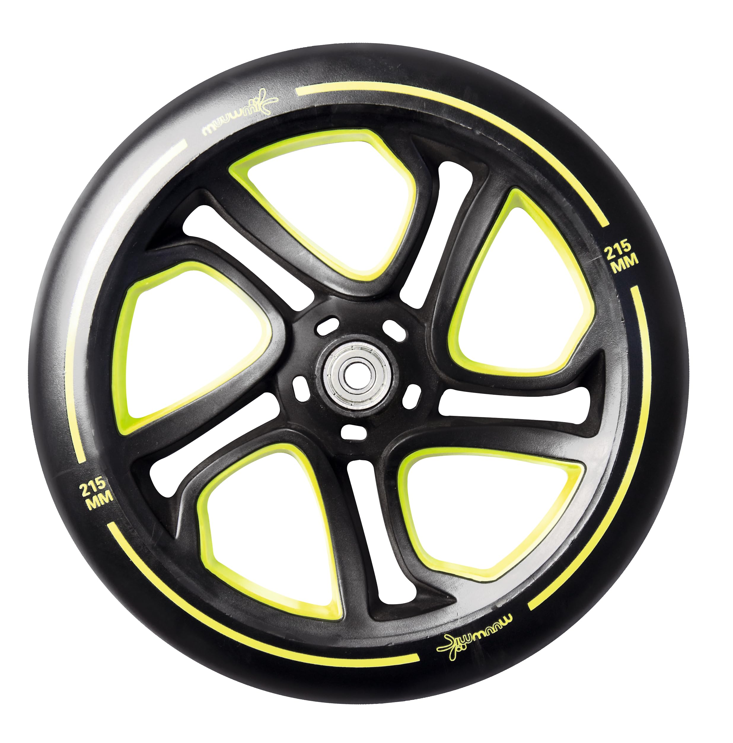 muuwmi - Trottinette Pro en Aluminium - 215 mm - ABEC 7 - Homologuée GS - Hauteur réglable - Plateau XL - Guidon BMX
