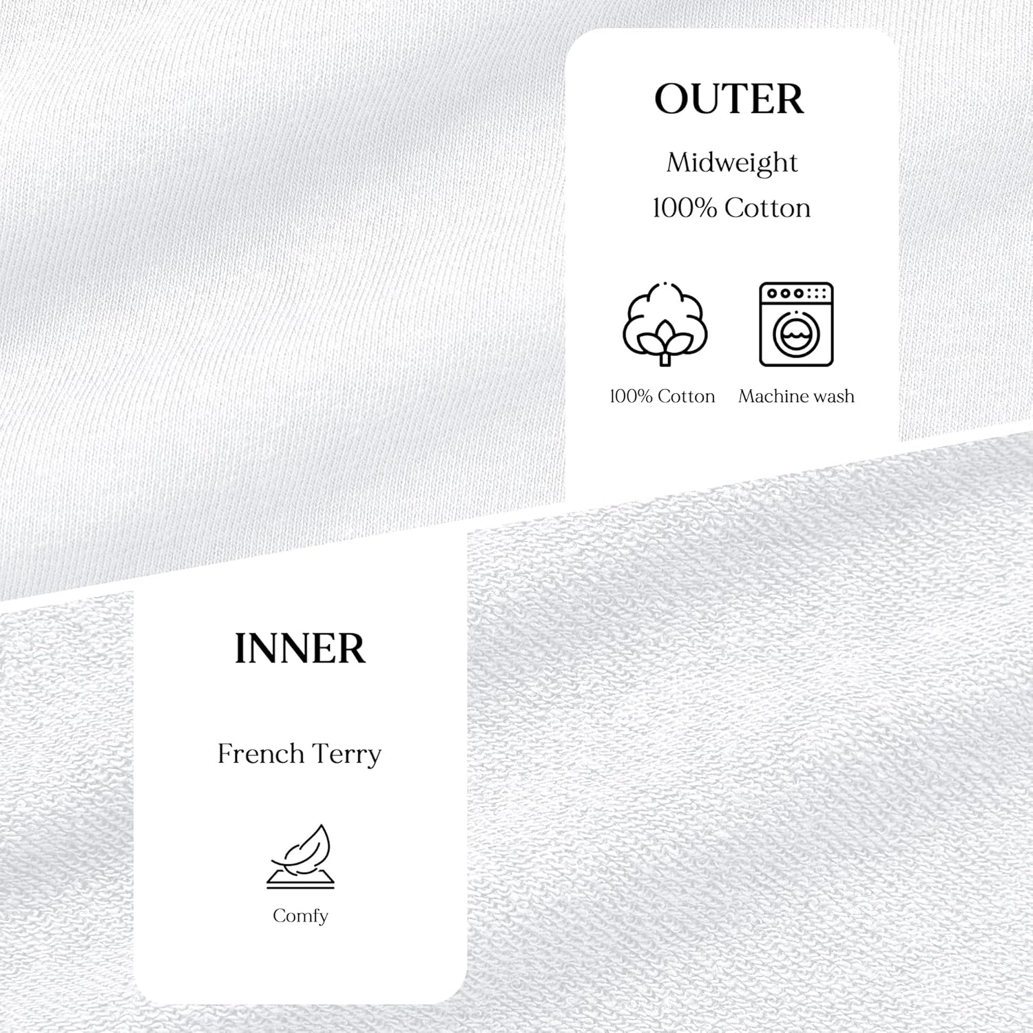 Ohoo Mens Slim Fit Waffle Knit Cotton 100% Zip Up Hoodies Lightweight Casual Long Sleeve with Kanga Pocket - Image 6