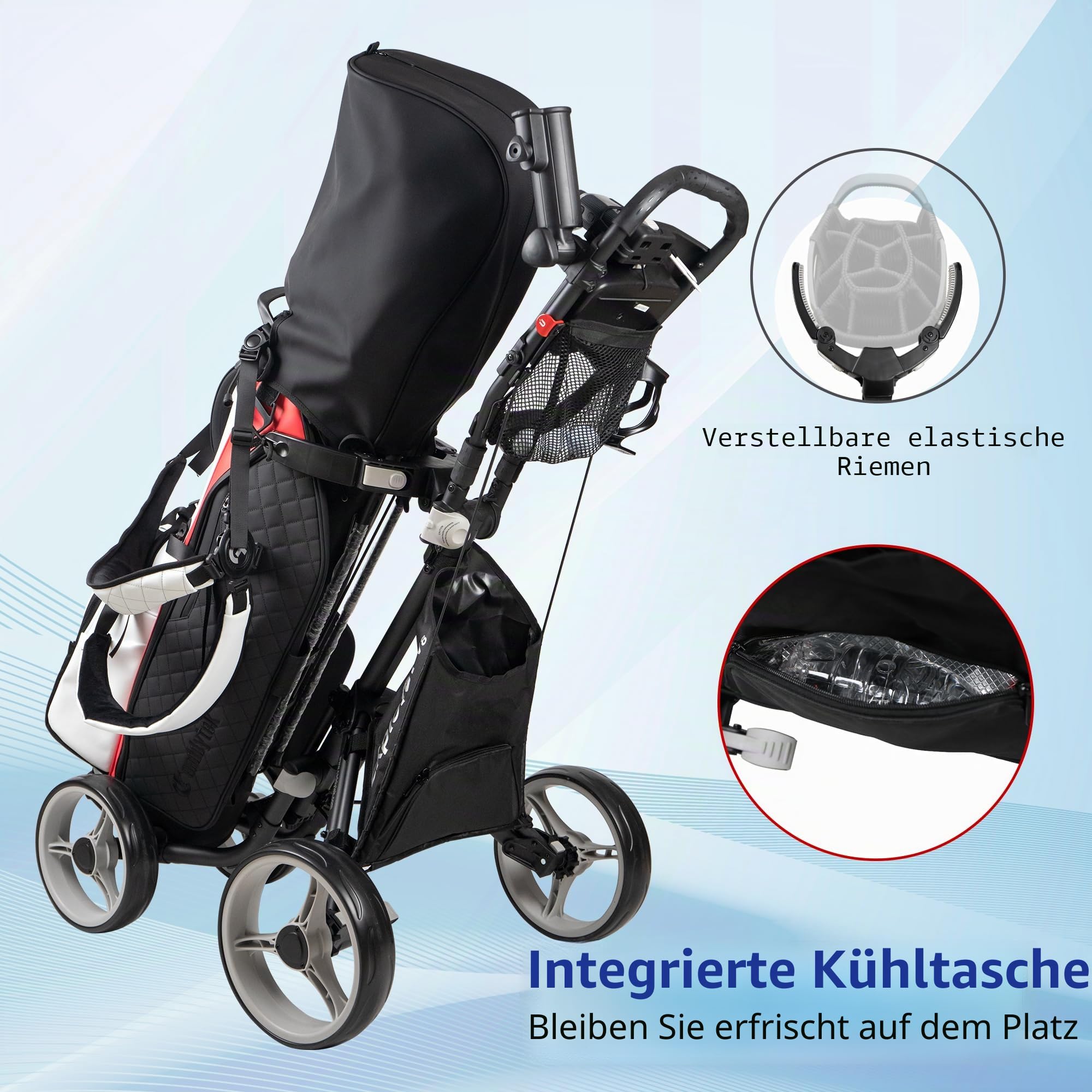 CaddyTek Explorer V8 Superlite Golfwagen mit 4 Rädern, Explorer Version 8