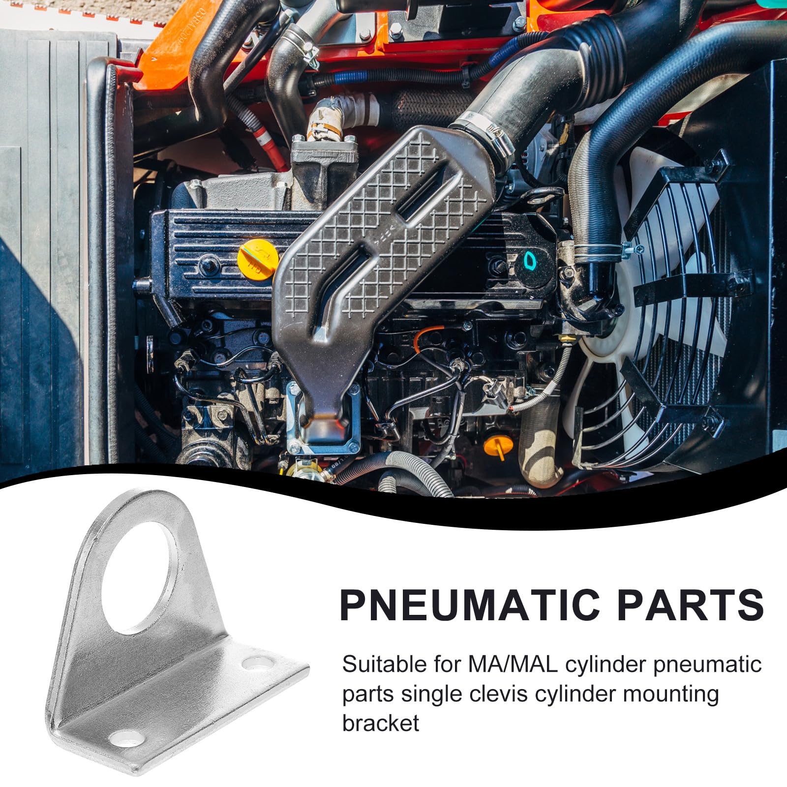 ULTECHNOVO 3 Paires de Supports de Montage Facile à Installer en Acier Inoxydable Deux Trous de Fixation et Résistant la Déformation pour Vérin Pneumatique pour Alésage Cylindre