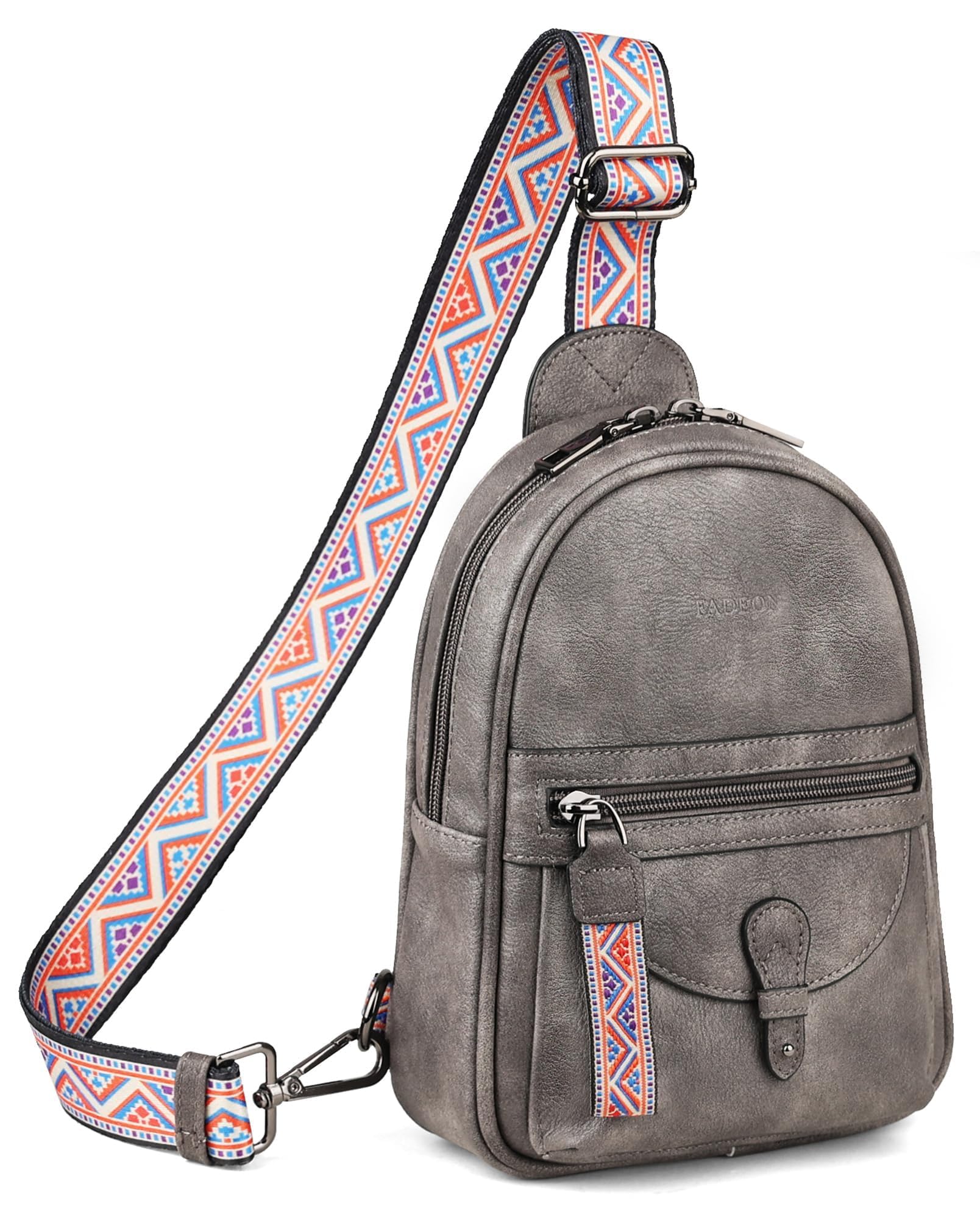 FADEON Small Sling Bag for Women - Mini Crossbody Bag - Designer Sling Purse Cute PU Leather Shoulder Bags