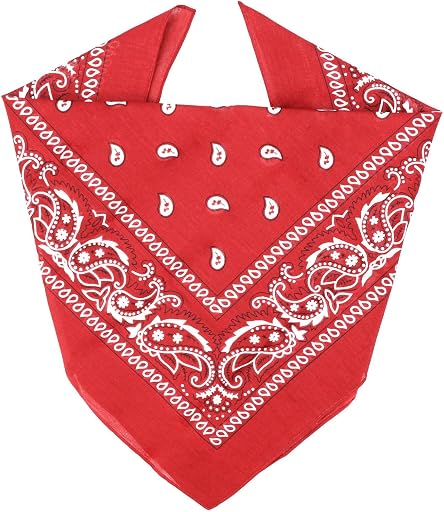 ZENO 100% Cotton & Natural Fibers Bandana Scarf - Soft, Durable, Machine Washable – Unisex for Men & Women