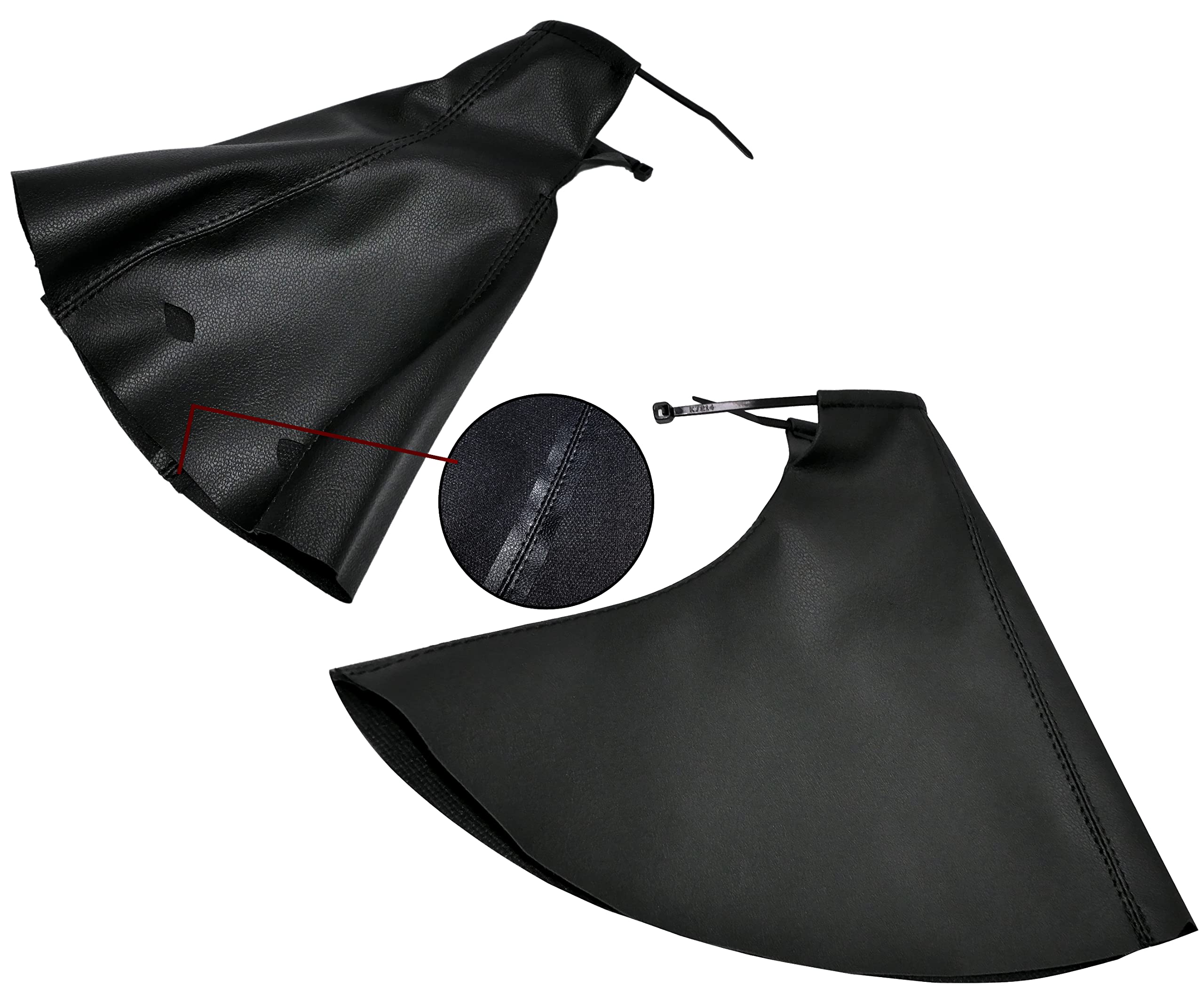 Aerzetix Cuffia In Pelle Sintetica Per Leva Cambio E Freno A Mano - Opel Zafira A (1999-2005) - Nero