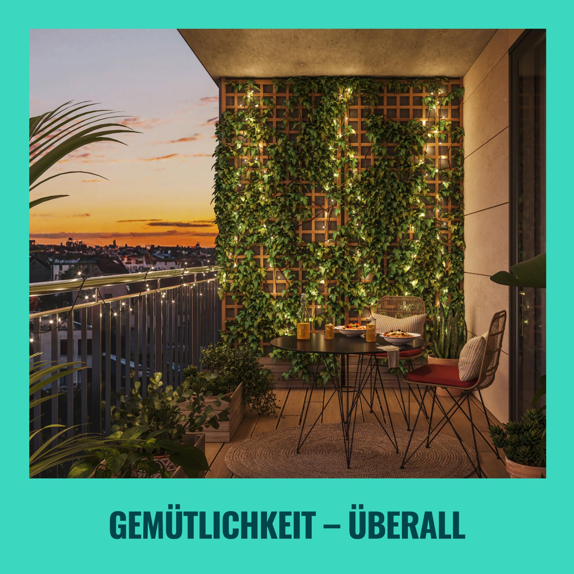 WiZ RGBIC Smart LED Fairy Light - Lichterkette mit 160 LEDs, 16 Mio. Farben + Weißschattierungen, 8 Lichtzonen, verbindet sich mit WLAN, Sprach- / App-Steuerung, funktioniert mit Google Home, Alexa