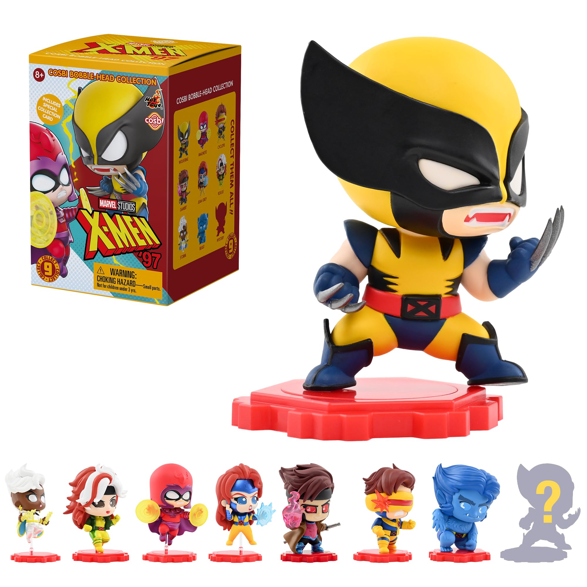 YuMe X-Men 97 Blind Box Collectible Mini Figure & Accessories | Cosbi Bobble Head Collection | Official Marvel Studios Merchandise | Toy Gift for Kids