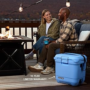 Coleman Pro Heavy-Duty 25qt Ultra-Light Premium Hard Cooler, Extra-Thick Insulation Keeps Ice up to 3 Days, 36-Can Capacity
