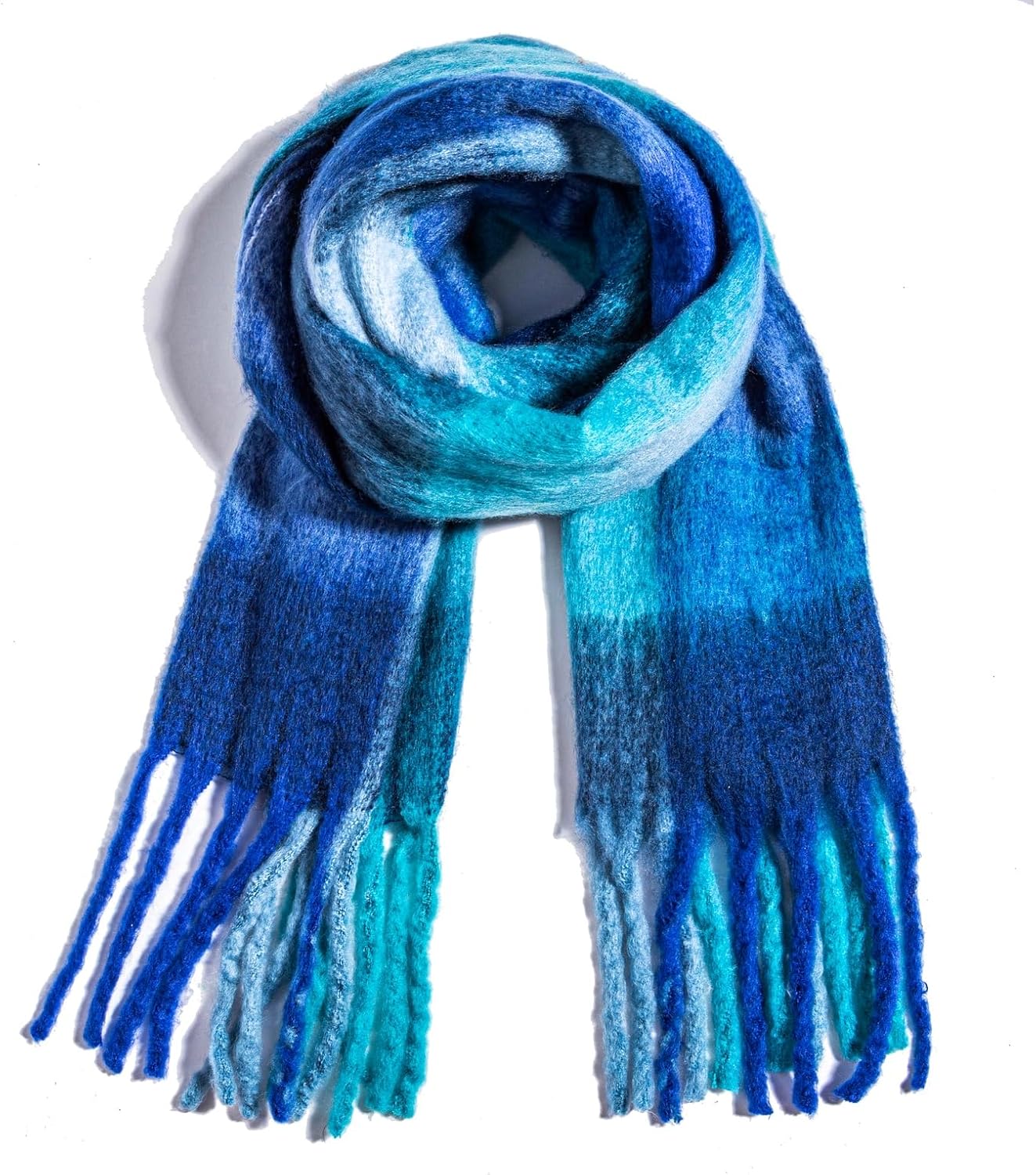 Winter Women Chunky Scarf Warm Blanket Big Thick Large Oversized Wrap Colorful Long Solid Scarves