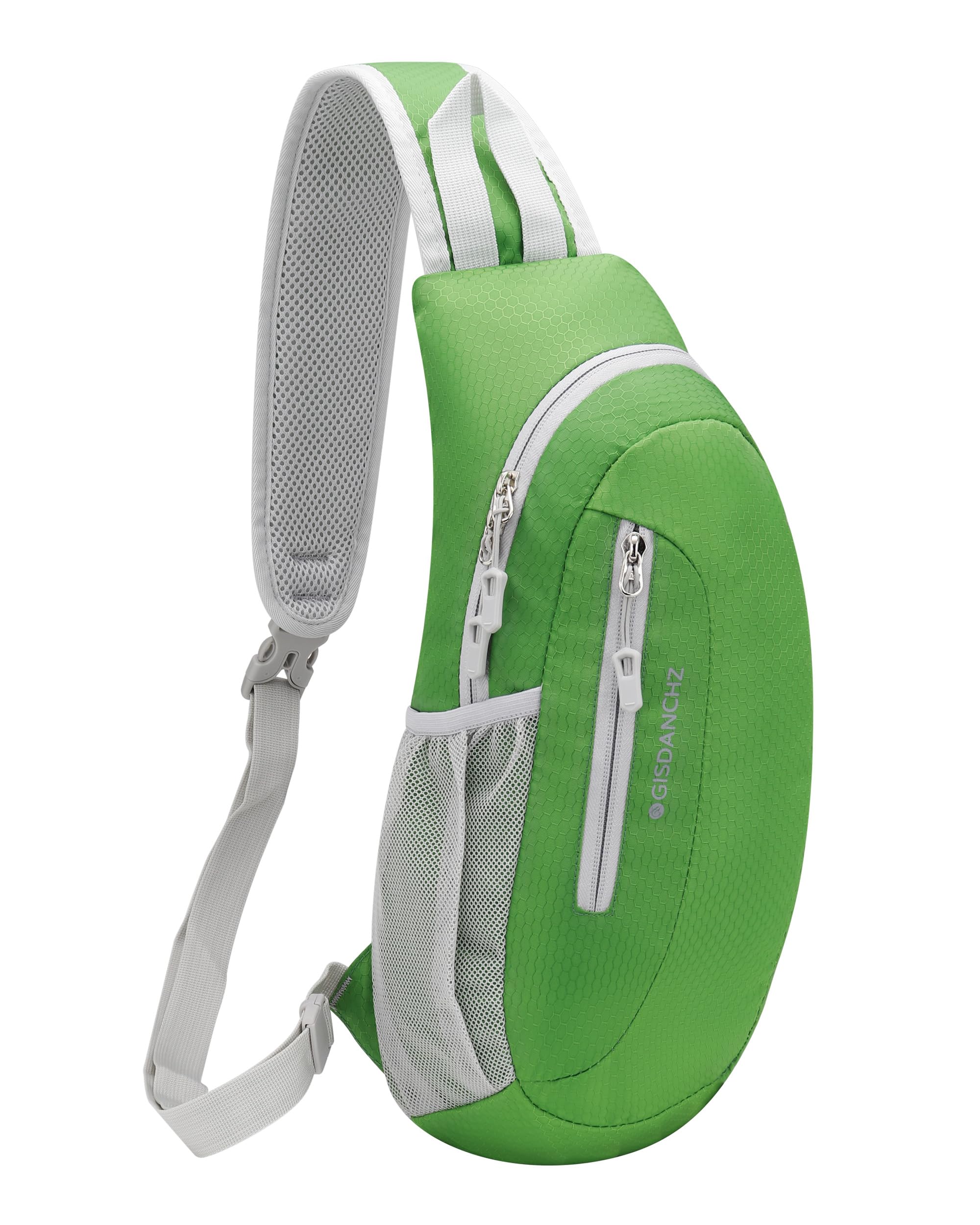 GisdanchzUnisex Honeycomb Jacquard Sling Bag Small Sling Rucksack One Strap Backpack Bags for Hiking Travel