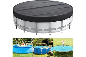 Mrrihand Round Pool Cover: Shield Your Above-Ground Pool with 18' Solar Protection