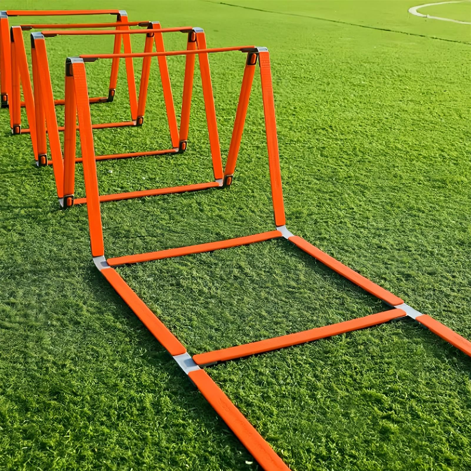 Escalera de entrenamiento para footwork, escaleras de agilidad deportiva, equipo de entrenamiento atlético ligero, uso multifuncional, fácil montaje, para entrenamiento al aire libre