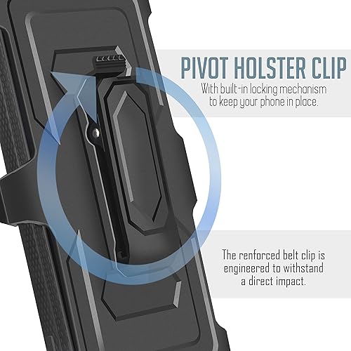 Miniatura 7 de 6goodeals Funda protectora para Moto G Stylus 4G 2023 con protector de pantalla integrado, doble capa protectora a prueba de golpes Motorola G