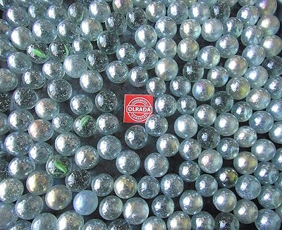 Olrada Glass Marbles Balls for Playing Pack of 300 16 mm in Size