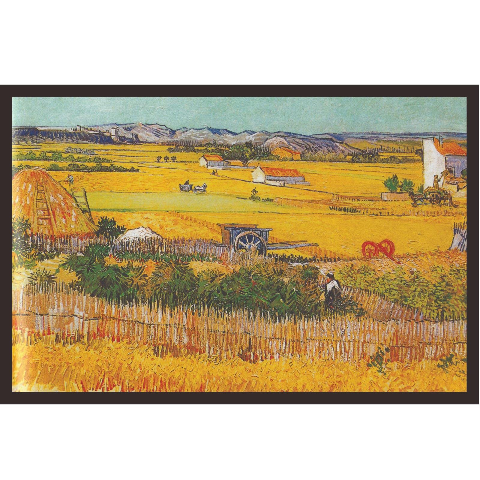 Mad Masters Old City Village Painting Aesthetic Hanging Photo Frame Decorative Item Home Decoration and Wall Decor for Living Room and Bedroom (MM 2187, 8x12 Inch, Paper, Without Plexi Glass)