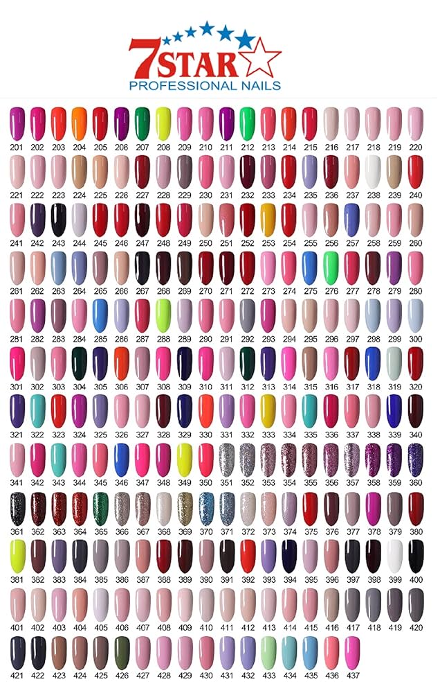 Amazon.com : 7 Star Gel Polish + Matching Vegan Nail Polish