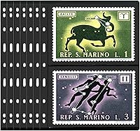 Vista 9 de Páginas de sellos de 1 fila para álbum de sellos, 30 hojas para coleccionar sellos, libro de carpetas