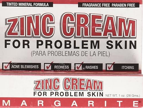 Margarite Cosmetics Crema de zinc, 1 onza (paquete de 24)