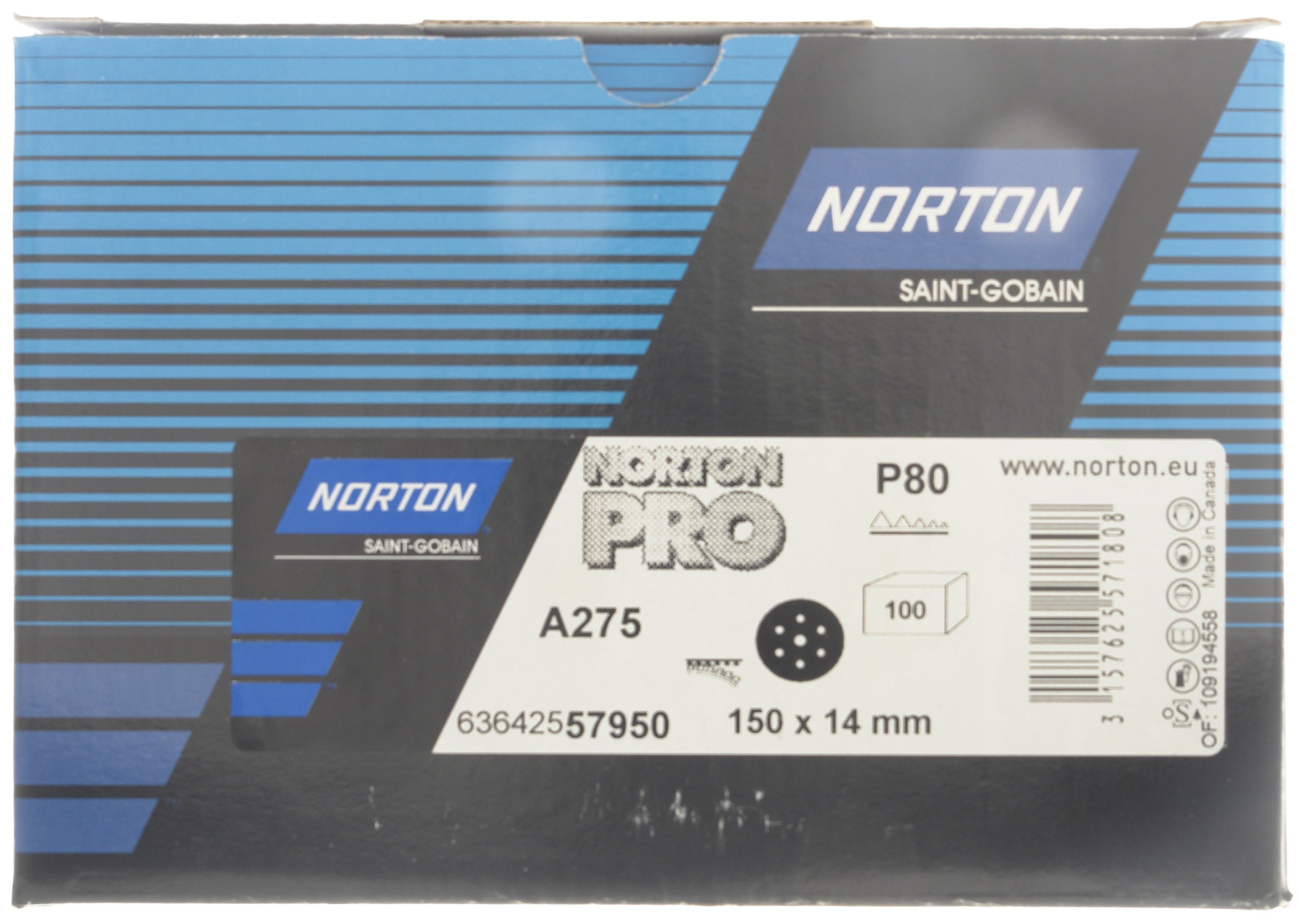 Norton 63642557950 P80 Schleifscheiben, 150 mm, 100 Stück : Amazon  