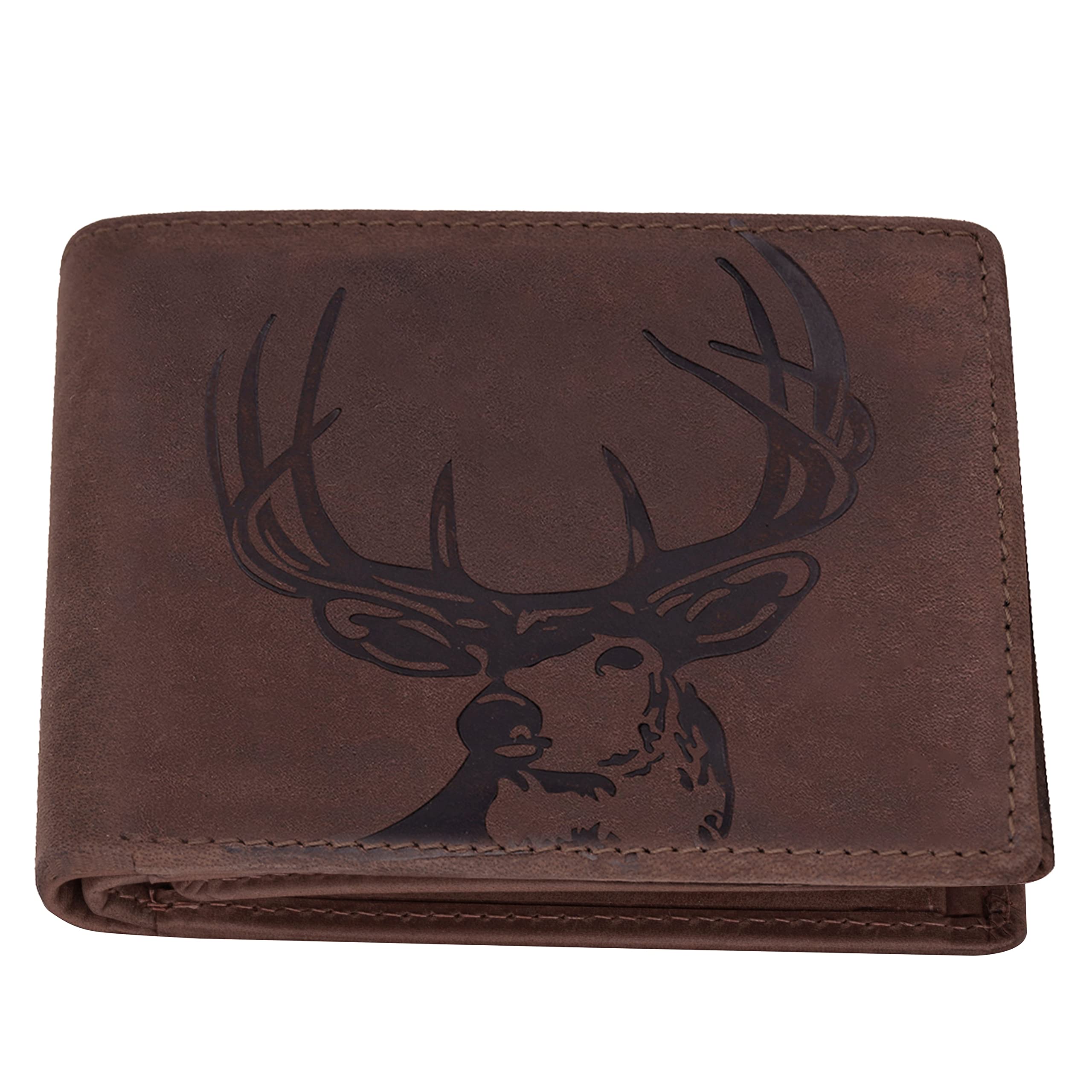 HORNBULL Eddie Leather Wallet for Men | Wallets Men with RFID Blocking | Mens Wallet (Brown1)