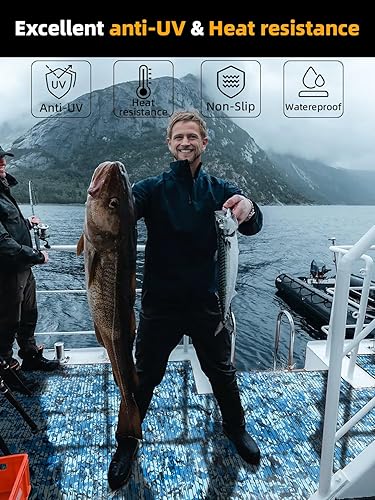 Miniatura 4 de FOCEAN Suelo de lancha de espuma EVA para lancha, suelo marino de camuflaje autoadhesivo con patrón de diamand para barcos, yate, kayak, caravana,