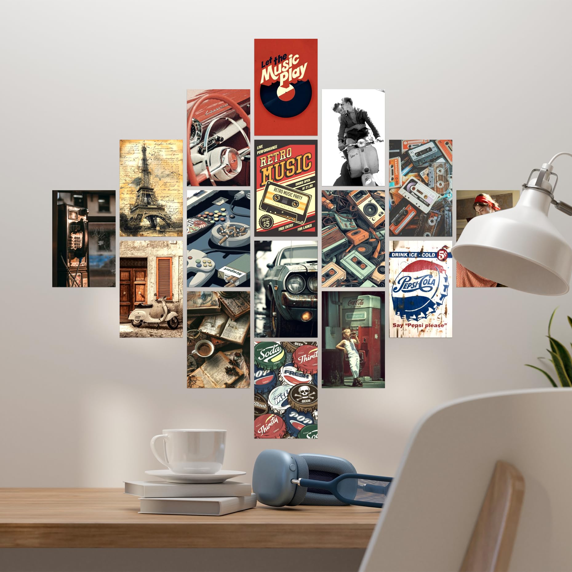 54 Vintage Posters - Wall Art & Collage Kit -6 54 Vintage Posters - Wall Art & Collage Kit -6