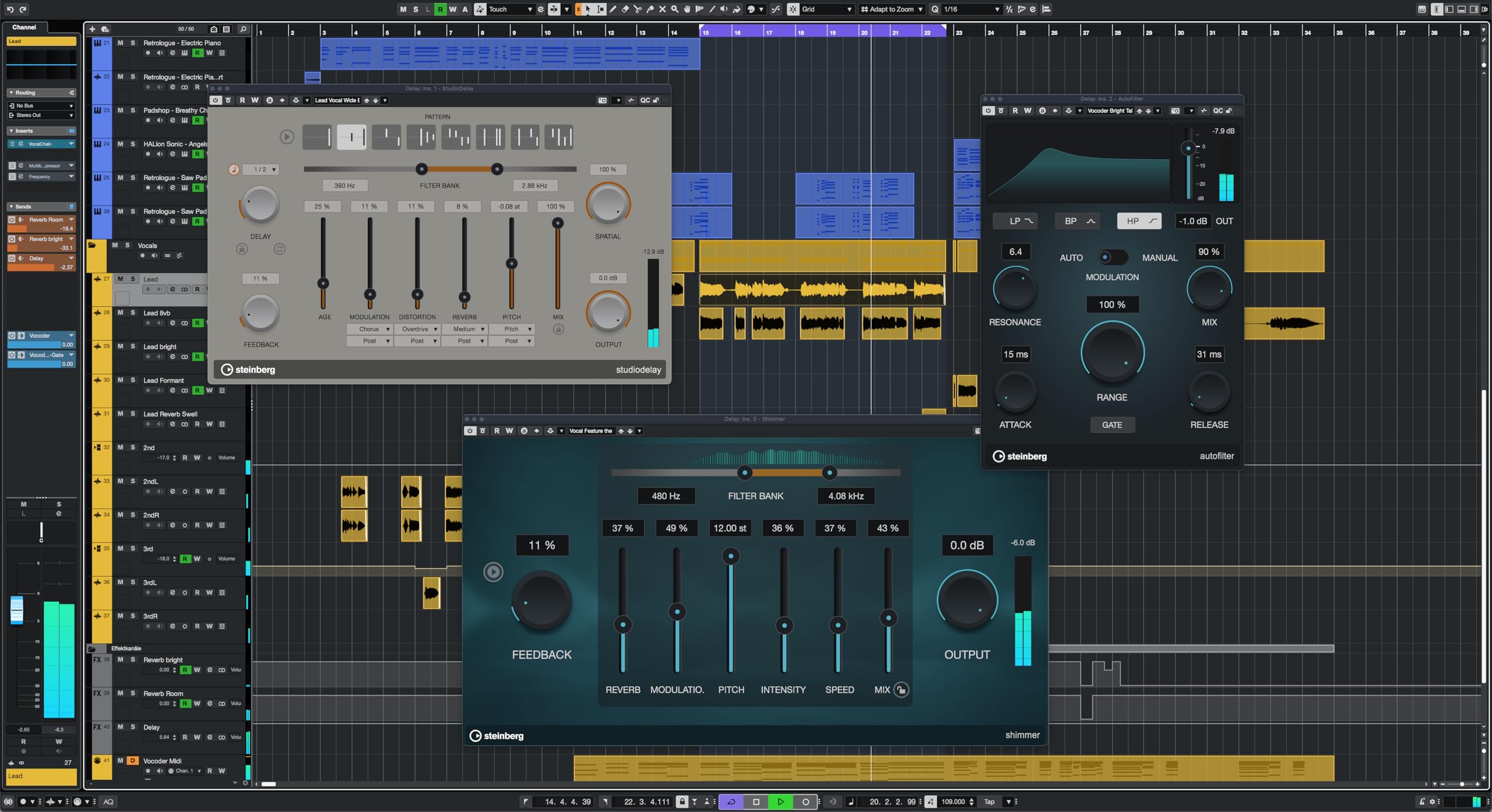 Steinberg Cubase Artist 14 Mise à niveau pour Cubase AI 12-AI 14, séquenceur audio MIDI pour les applications de studio ou l'enregistrement à domicile |1 appareil | Code d'activation - envoi par email