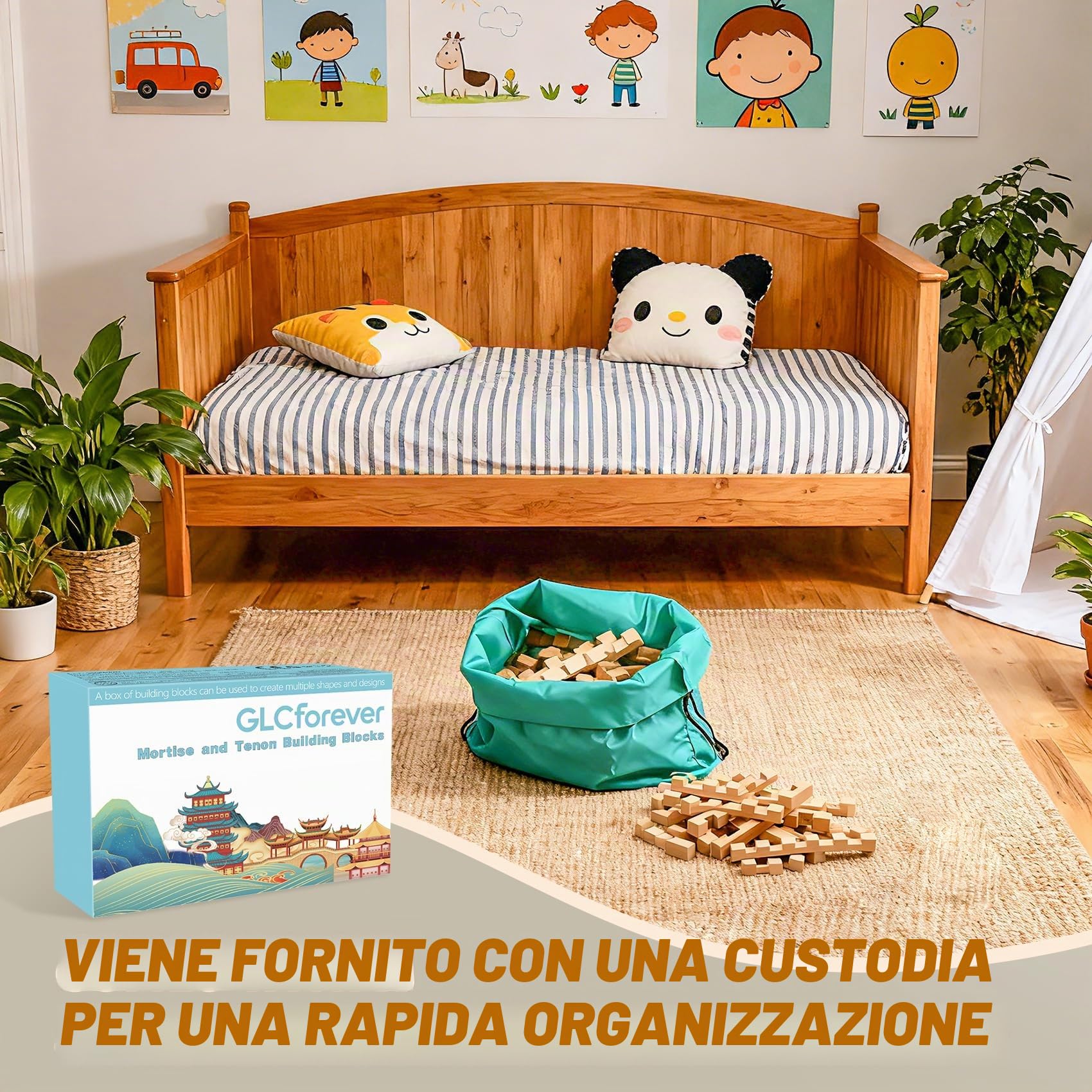 Blocchi di Costruzione, 15&20+ Forme, Puzzle 3D in Legno, Rompicapo per Adulti e Bambini. Montessori - Gioco di Costruzione per Bambini 5+ e Adulti (20 in 1 Versione Premium)