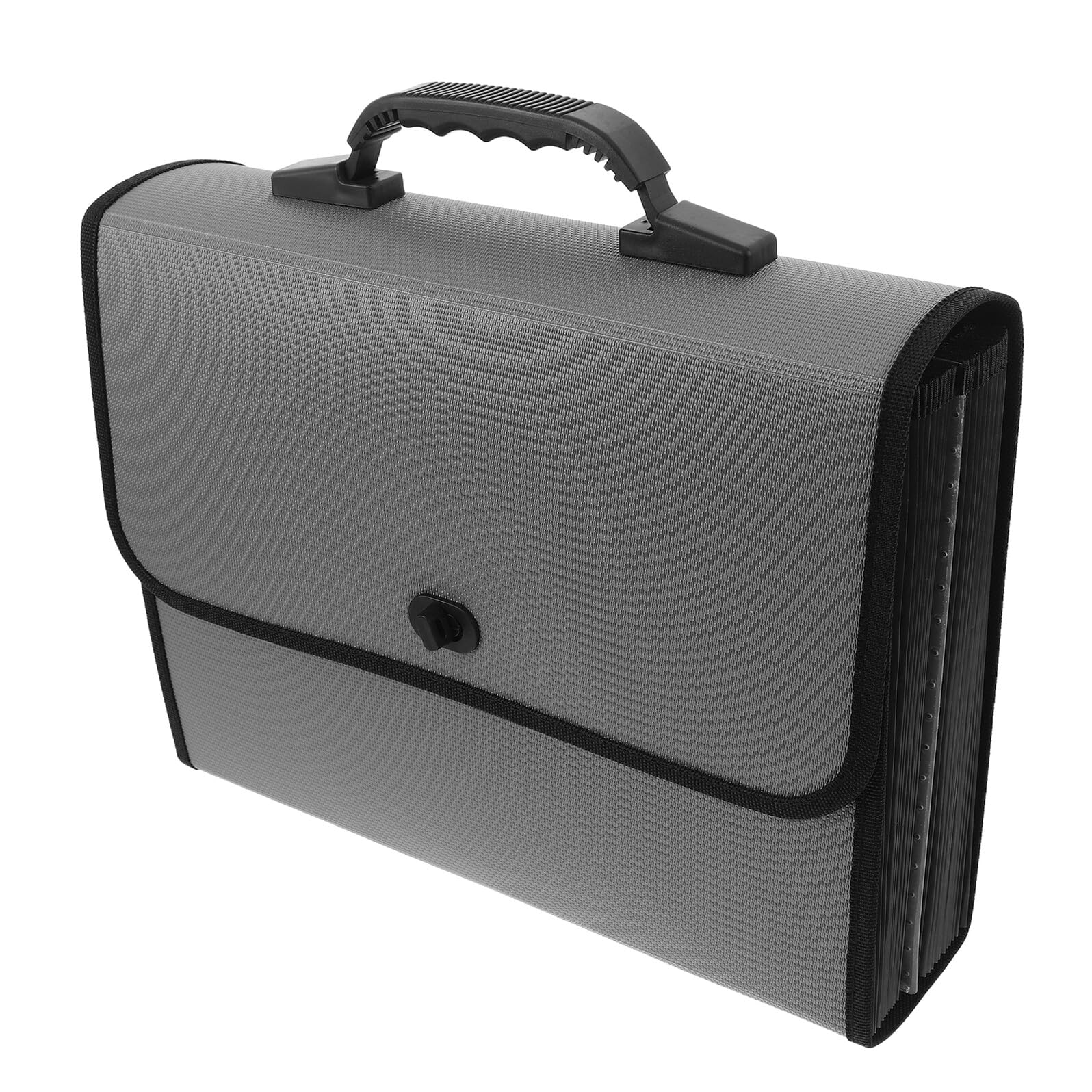 Organisateur de Dossiers Accordéon 26 Poches en Plastique avec Poignée