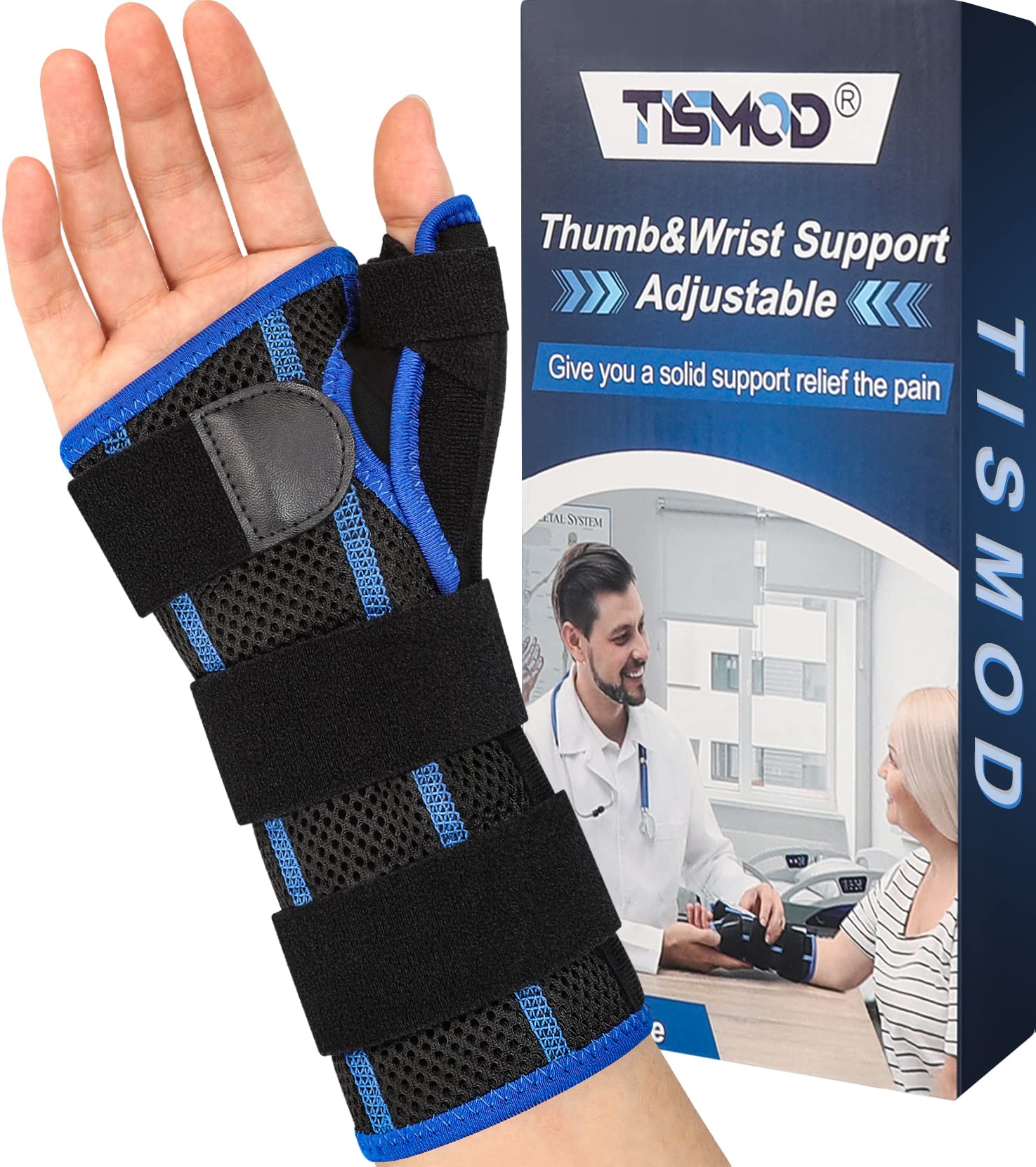 Buy Wrist Brace with Thumb Spica Splint Adjustable Thumb Wrist