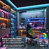 Tiras LED RGB GANZQH 50 pies para Dormitorio con control remoto y app, sincronización de música | 1*50 pies regulable, cambio de color, iluminación ambiental para interiores 3