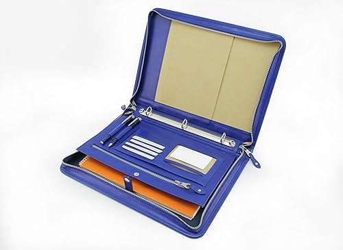 Miniatura 8 de Noda Carpeta portafolio con cremallera, organizador de documentos de currículum de entrevista. Soportes internos para iPadtableta (hasta 10.1