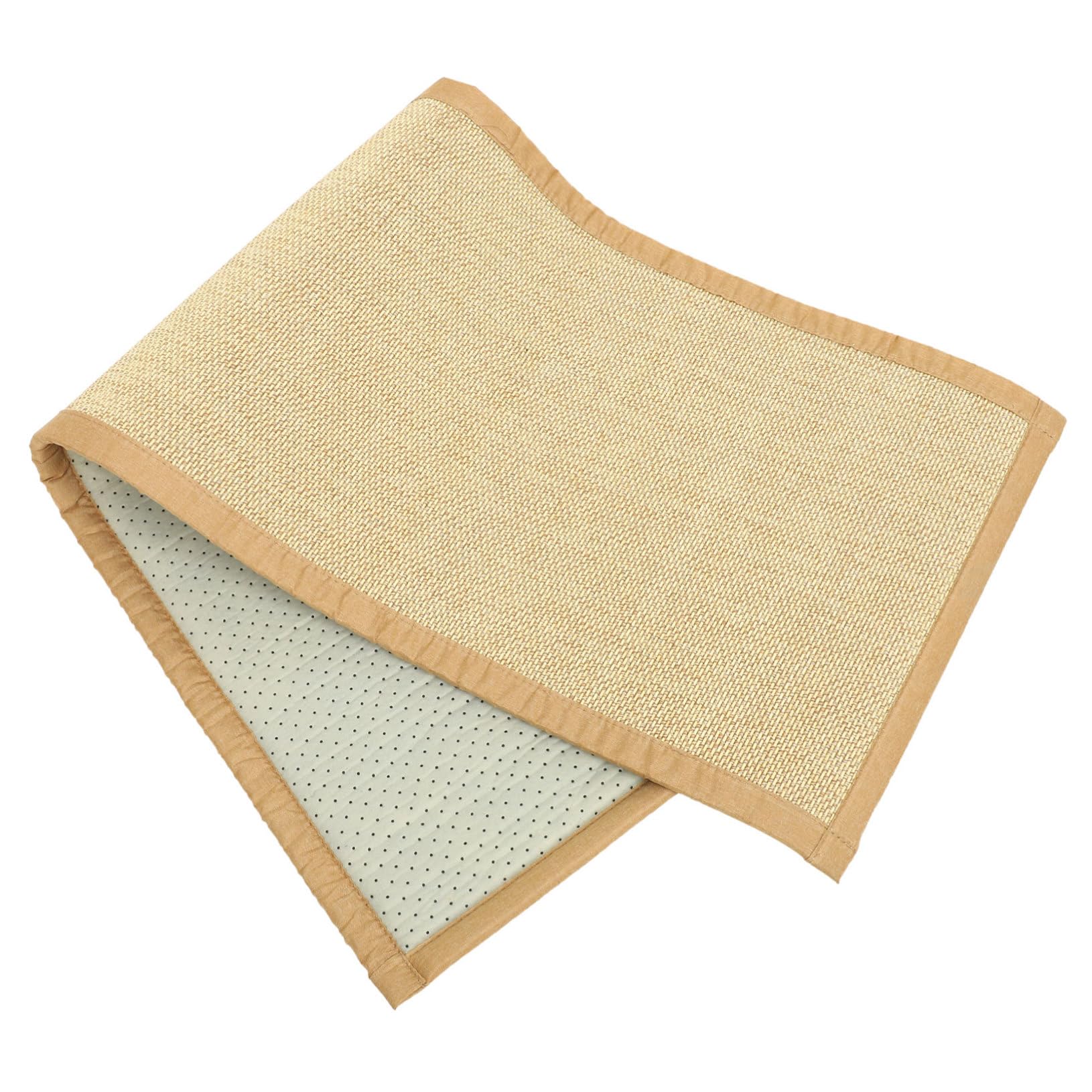 Tapis de sol tatami en bambou rectangulaire avec surface lisse en lin