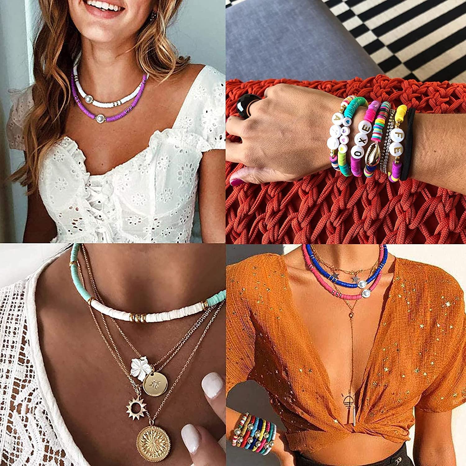 Kit Creativo Di 18800 Perline Heishi In Argilla Polimerica – 144 Colori, 6 Mm – Per Fare Bracciali E Gioielli – Regalo Per Bambine E Ragazze (5-12 Anni) - 3