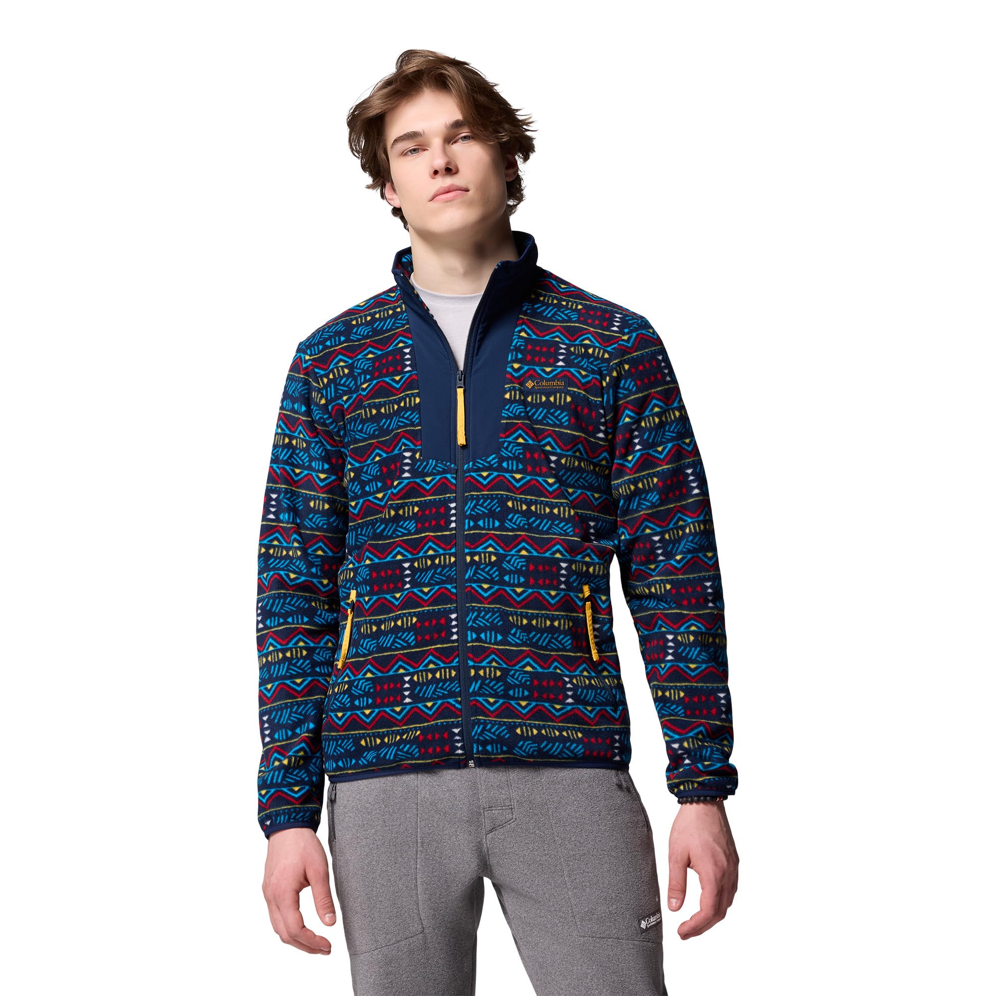 Columbia Sequoia Grove™ Printed Full Zip Giacca in pile con zip intera Uomo (Pacco da 1)