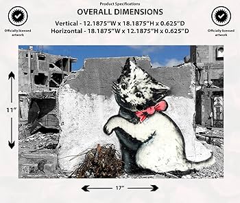 90's　猫の立体的レリーフ　壁掛けアート作品　米国　ビックスカイカーバーズ Amazon.co.jp: ピラミッドアメリカストリートアートポスター