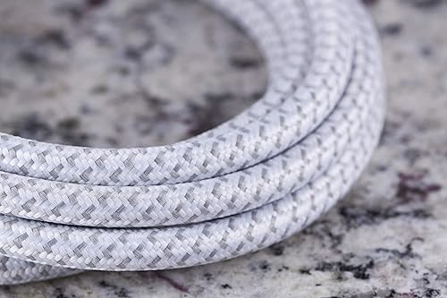 Miniatura 6 de Philips Regleta protectora de sobretensiones de 6 tomas, cable de alimentación de 6 pies, cable de extensión trenzado de diseño, enchufe plano,