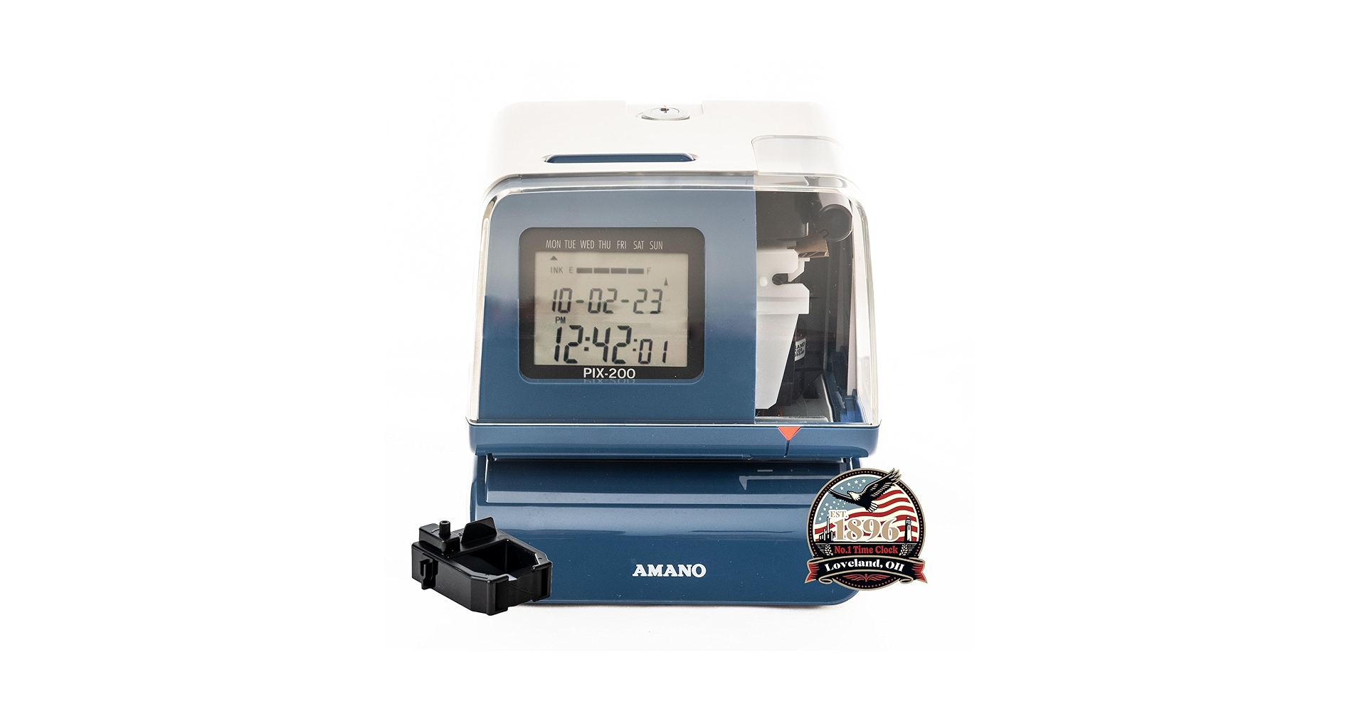 美品　タイムレコーダー　pix-200 AMANO PIX-200 Electronic Time Recorder - Amano