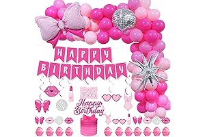 Decoraciones Para Cumpleaños De Barbie Rosa Brillante
