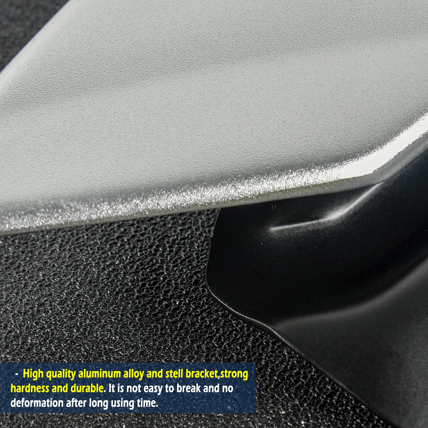 Protezione carenatura carenatura spoiler motore inferiore in alluminio per motocicletta compatibile con Trident 660 2021 2022 2023 Kit telaio carrozzeria copertura pancia (Nero)